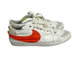 Nike Blazer Low '77  Jumbo Low Sail White Orange Womens Shoes Sz 8